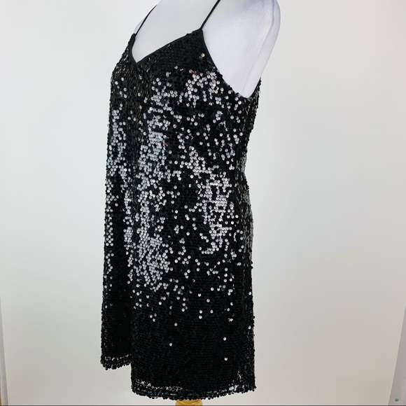 Express Black Sequin Mini Dress Small - Picture 13 of 14